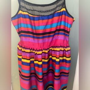 Striped Colorful Dress with lace